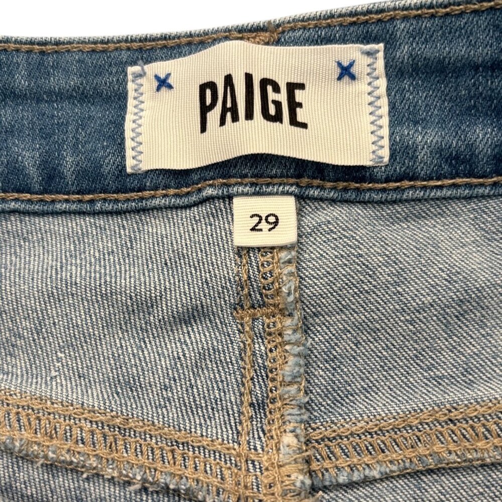 Paige Hoxton Slim Jeans Myla Wash High Rise Stretch Denim Blue Women’s Sz 29 - Picture 10 of 16